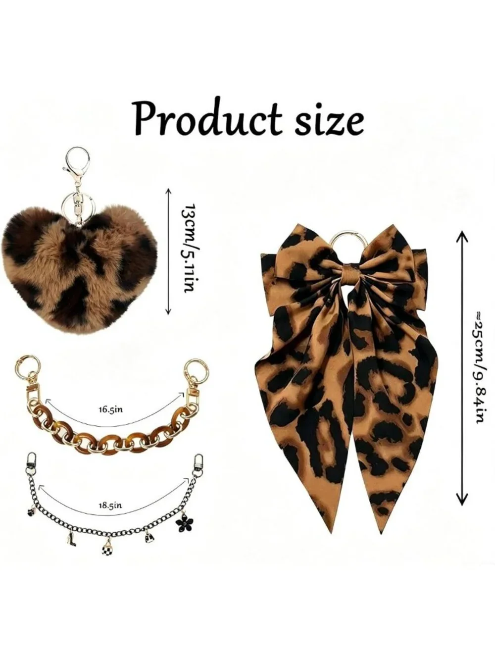 Chic Satin Bow & Fluffy Ball Bag Charms for Tote Bags, Keychain Accessories